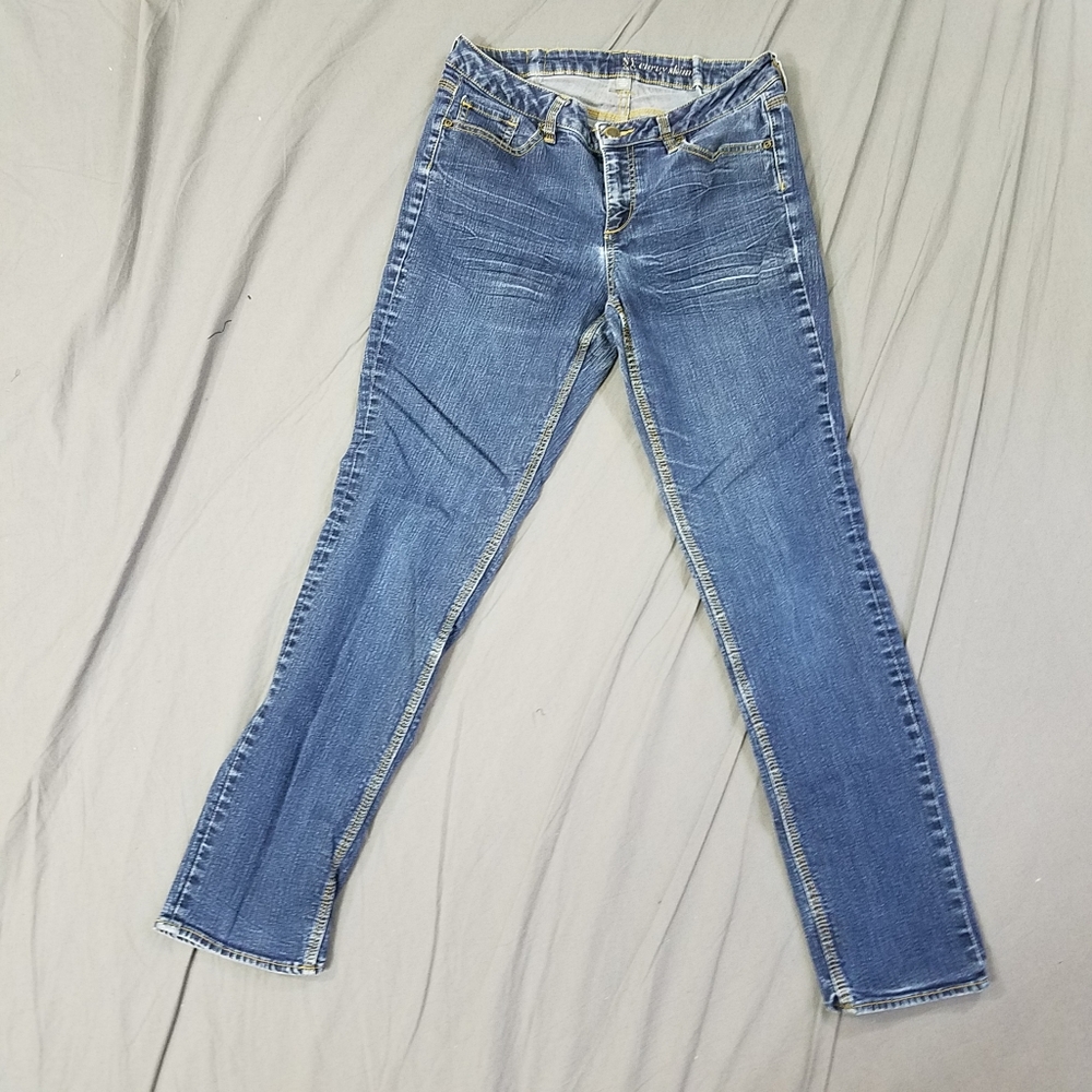 Stretch jeans skinny jeans NYC curvy jeans stretch size 12 blue denim jeans